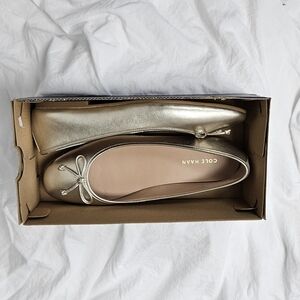 Cole Haan Women's Gold Ballet Flats